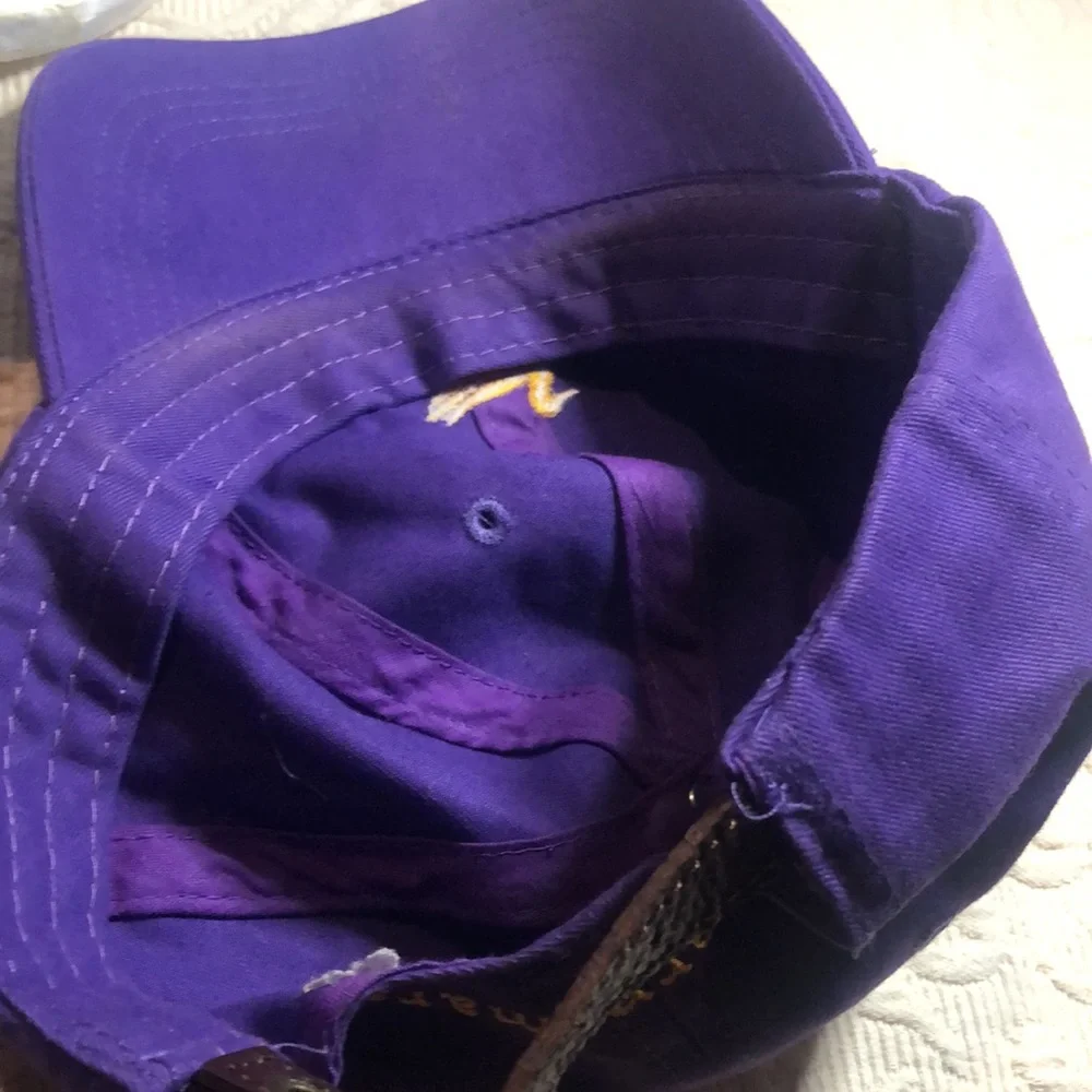 Purple southern marsh cap with Gold Duck Embroidery
